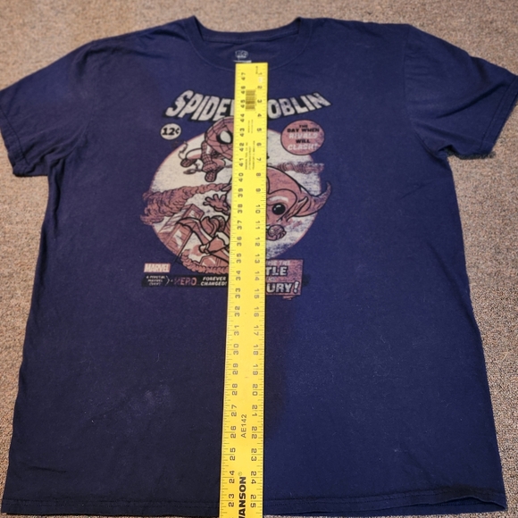 Funko Navy Blue Spidey Vs. Goblin T-shirt - Picture 5 of 7